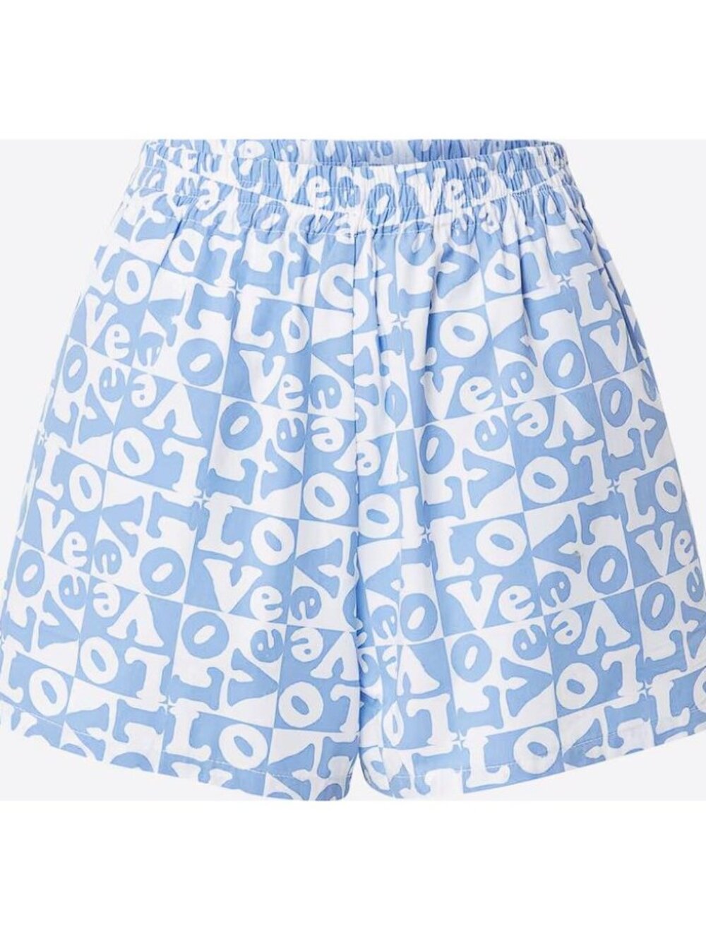 MOTEL ROCKS Women's Lala Short in Love Checker Blue Size S